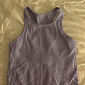 Lululemon cropped ebb to street tank